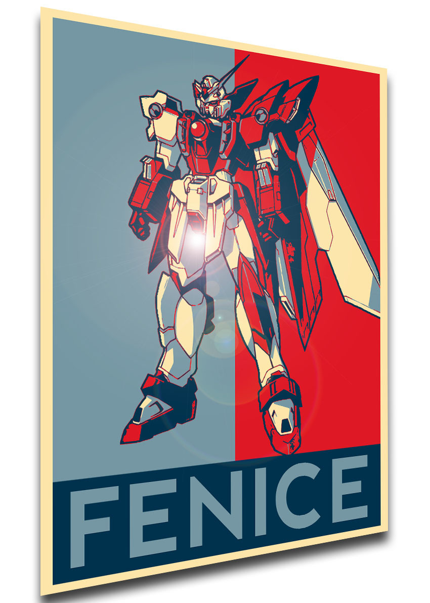 Poster Propaganda Gundam Wing Gundam Fenice Propaganda World Poster assumes as responsibility for this is ew wing zero. poster propaganda gundam wing