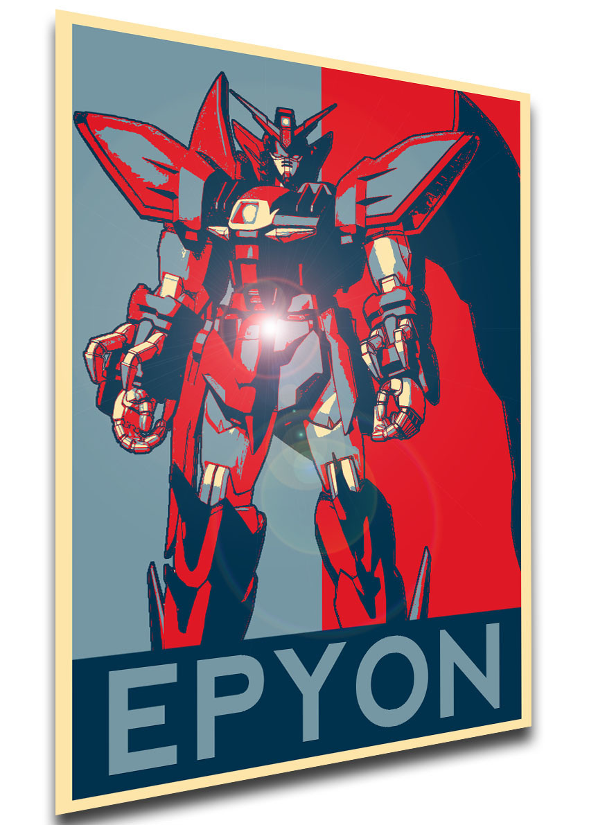 Poster - LL0043 - Propaganda - Gundam Wing - Epyon - Propaganda World