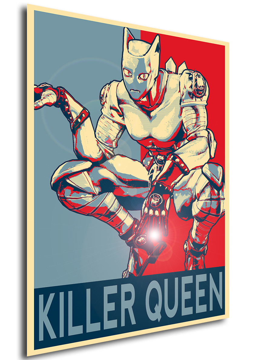 Poster Propaganda Jojo S Bizzarre Adventure Killer Queen Variant Propaganda World