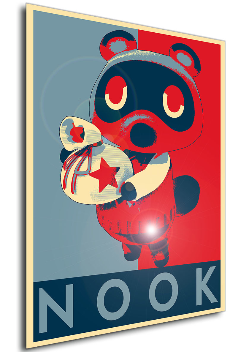 Poster Propaganda Animal Crossing Tom Nook variant1