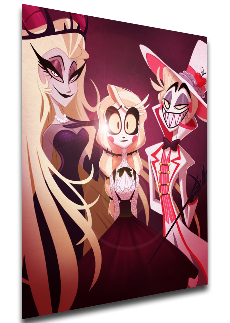 Hazbin hotel alastor and charlie Poster by lezettern