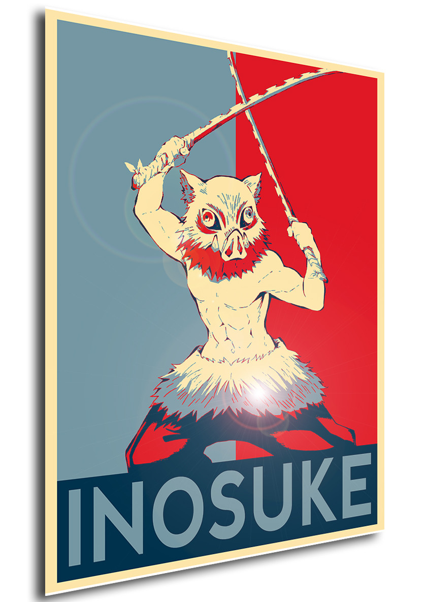 Poster Propaganda Demon Slayer Kimetsu No Yaiba Inosuke Propaganda World