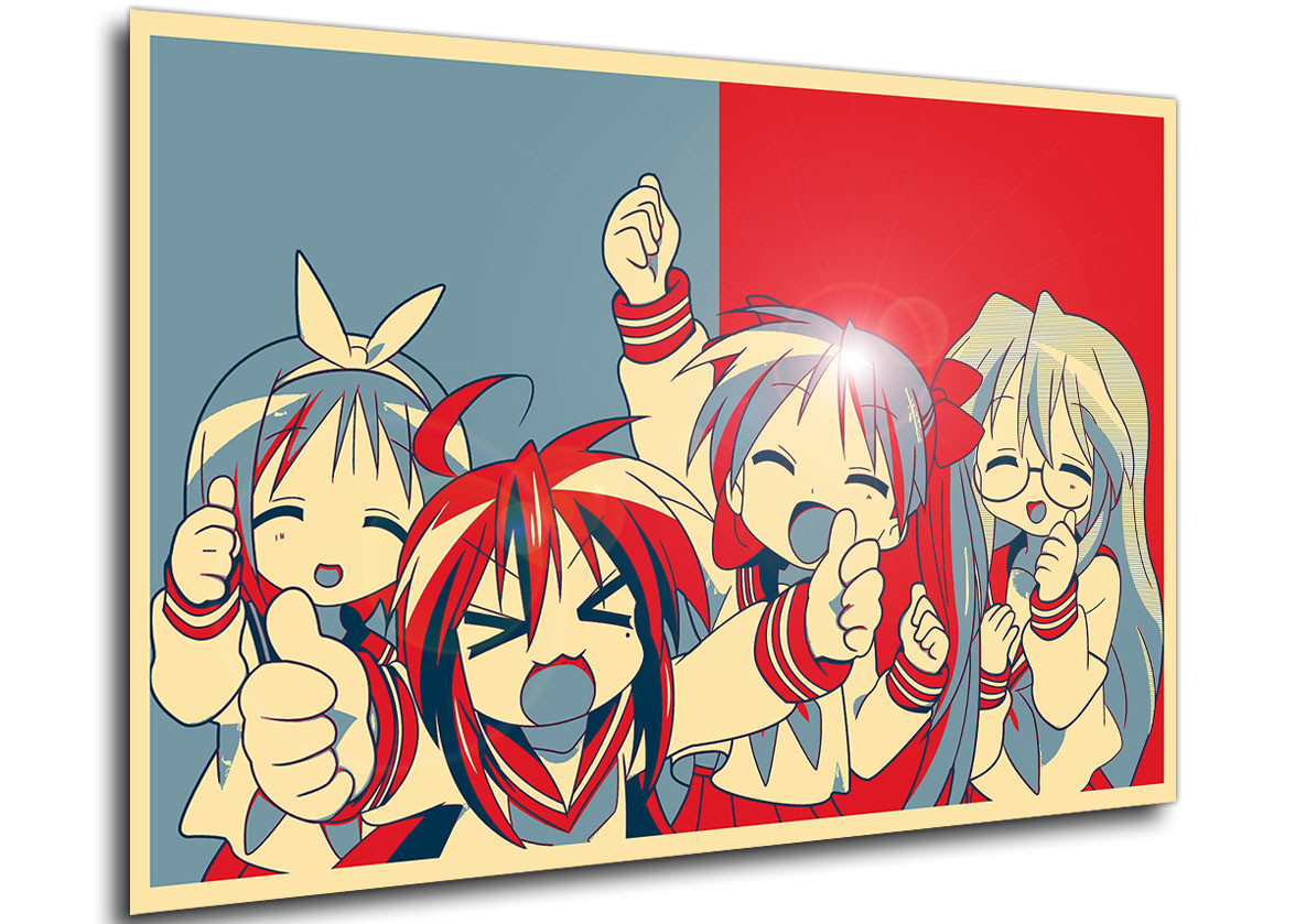 Poster Propaganda Full Lucky Star Characters Propaganda World poster-propaganda-full-lucky-star-characters-propaganda-world