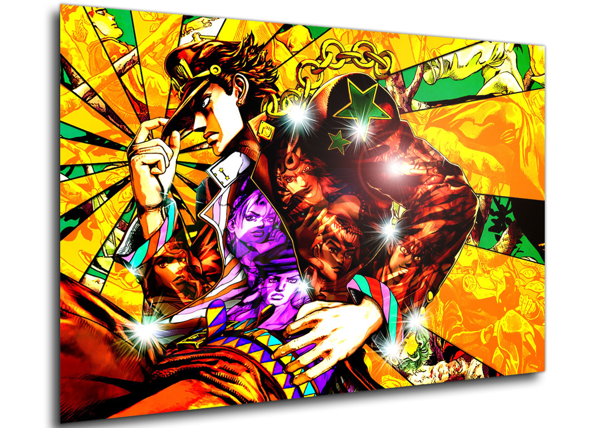 Poster Anime Jojo S Bizarre Adventures Characters F Propaganda World
