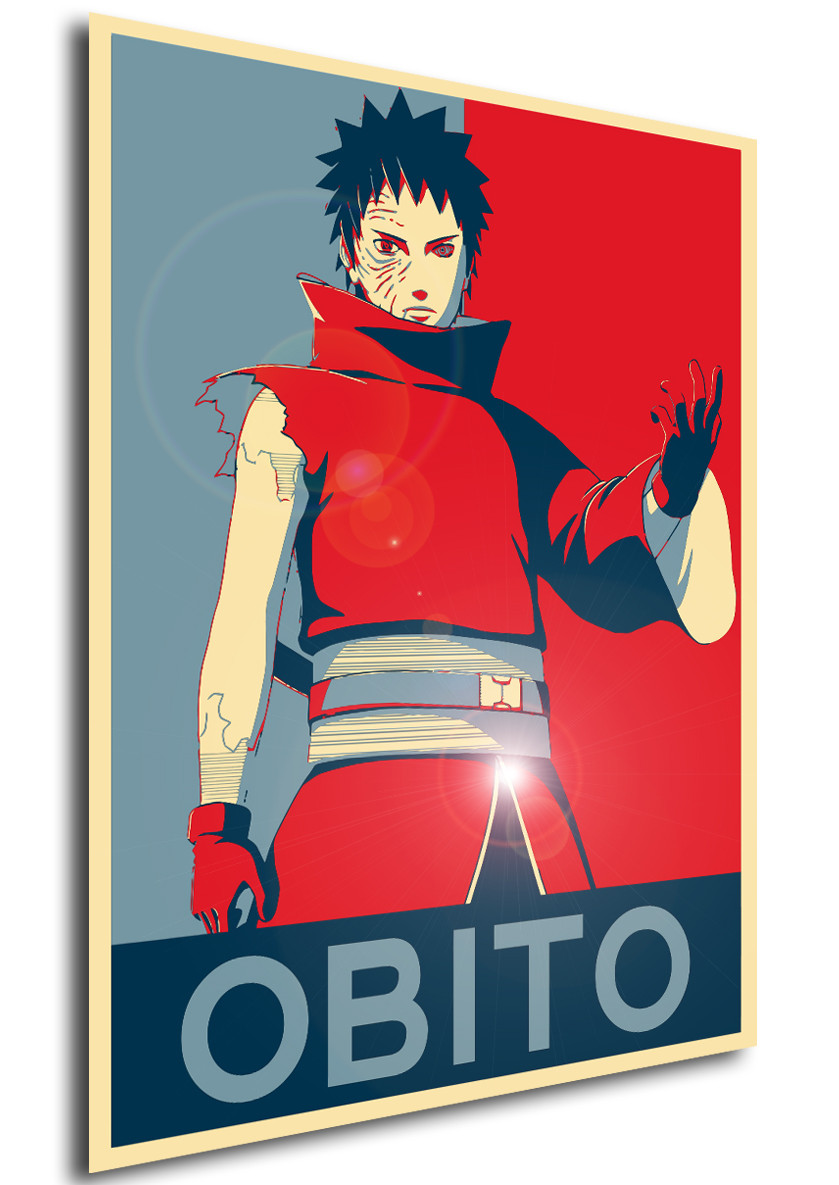 Poster Propaganda Naruto Obito Uchiha Propaganda World