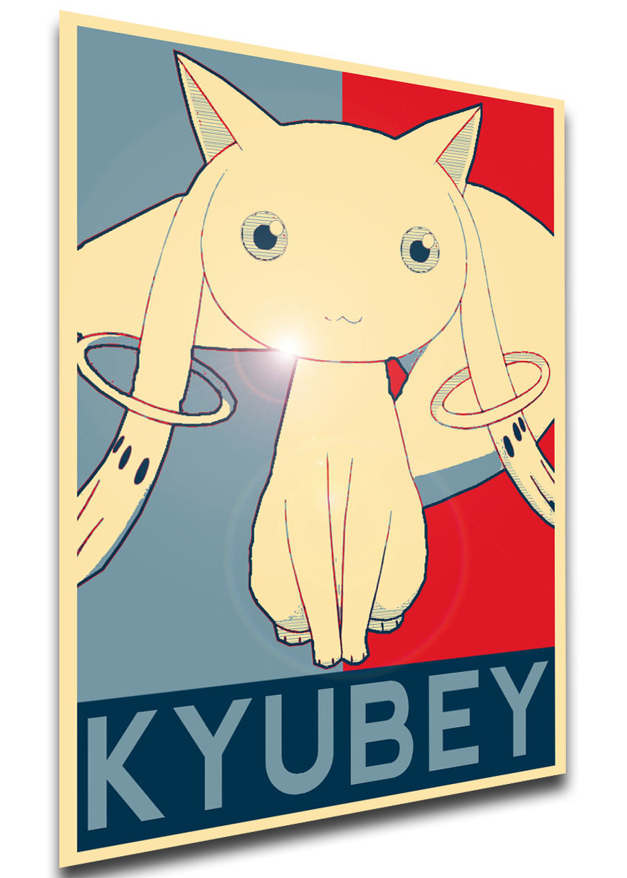 Poster - Propaganda - Puella Magi Madoka Magica - Kyubey variant -  Propaganda World