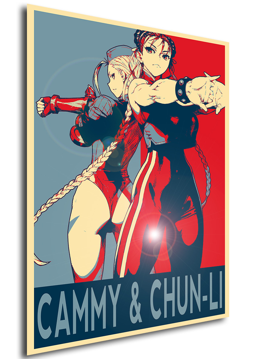Poster - Propaganda - Street Fighter - Cammy & Chun-Li - Propaganda World