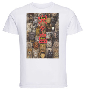 T-shirt Unisex - White - Isle Of Dogs Playbill