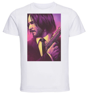 T-shirt Unisex - White - John Wick 3 Playbill Var F