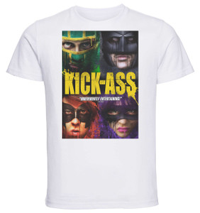 T-shirt Unisex - White - Kick Ass Playbill