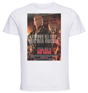 T-shirt Unisex - White - Playbill Film - A Good Day To Die Hard T-shirt Unisex - White - Playbill Film - A Good Day To Die Hard