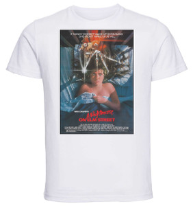 T-shirt Unisex - White - Playbill Film - A Nightmare On Elm Street