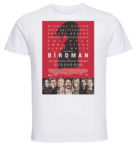 T-shirt Unisex - White - Playbill Film - Birdman