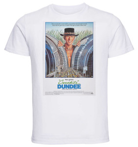 T-shirt Unisex - White - Playbill Film - Crocodile Dundee