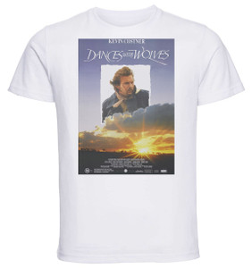 T-shirt Unisex - White - Playbill Film - Dances With Wolves