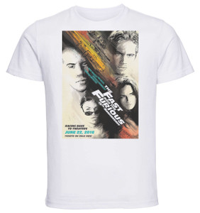 T-shirt Unisex - White - Playbill Film - Fast Furious 1