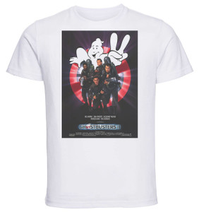 T-shirt Unisex - White - Playbill Film - Ghostbusters Ii