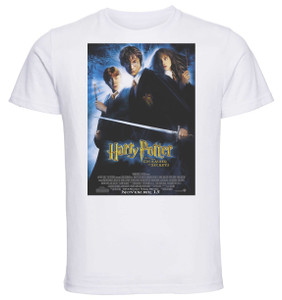 T-shirt Unisex - White - Playbill Film - Harry Potter Camera Segreti T-shirt Unisex - White - Playbill Film - Harry Potter Camera Segreti