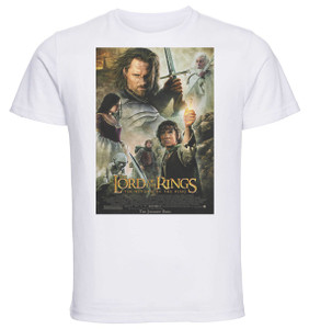 T-shirt Unisex - White - Playbill Film - Il Signore Degli Anelli - Il Ritorno Del Re T-shirt Unisex - White - Playbill Film - Il Signore Degli Anelli - Il Ritorno Del Re