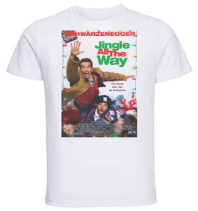 T-shirt Unisex - White - Playbill Film - Jingle All The Way T-shirt Unisex - White - Playbill Film - Jingle All The Way