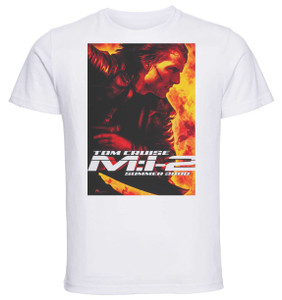 T-shirt Unisex - White - Playbill Film - Mission Impossible 2