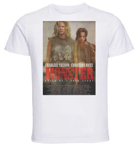 T-shirt Unisex - White - Playbill Film - Monster
