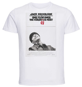 T-shirt Unisex - White - Playbill Film - One Flew Over The Cuckoo's Nest