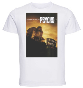 T-shirt Unisex - White - Playbill Film - Psycho
