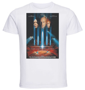 T-shirt Unisex - White - Playbill Film - The Fifth Element