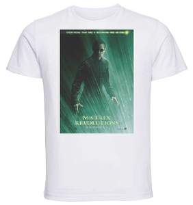 T-shirt Unisex - White - Playbill Film - The Matrix Revolutions