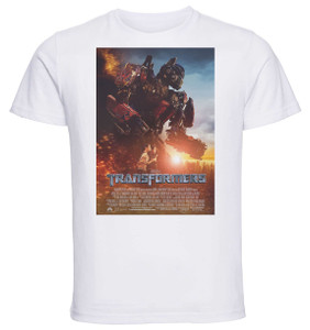 T-shirt Unisex - White - Playbill Film - Transformers 1