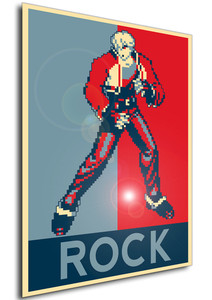 Poster - Propaganda - Pixel Art - Fatal Fury Garou Mark of the Wolves - Rock Poster - Propaganda - Pixel Art - Fatal Fury Garou Mark of the Wolves - Rock