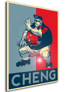 Poster - Propaganda - Pixel Art - Fatal Fury Real Bout - Cheng Sinzan