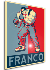 Poster - Propaganda - Pixel Art - Fatal Fury Real Bout - Franco Bash Poster - Propaganda - Pixel Art - Fatal Fury Real Bout - Franco Bash