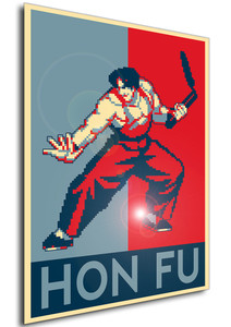 Poster - Propaganda - Pixel Art - Fatal Fury Real Bout - Hon Fu Poster - Propaganda - Pixel Art - Fatal Fury Real Bout - Hon Fu