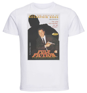 T-shirt Unisex - White - Pulp Fiction Playbill D