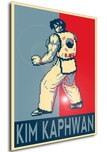 Poster - Propaganda - Pixel Art - Fatal Fury Real Bout - Kim Kaphwan Poster - Propaganda - Pixel Art - Fatal Fury Real Bout - Kim Kaphwan