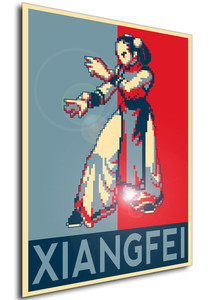 Poster - Propaganda - Pixel Art - Fatal Fury Real Bout - Li Xiangfei Poster - Propaganda - Pixel Art - Fatal Fury Real Bout - Li Xiangfei