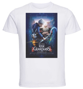 T-shirt Unisex - White - Rise Of The Guardians Playbill T-shirt Unisex - White - Rise Of The Guardians Playbill