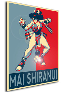 Poster - Propaganda - Pixel Art - Fatal Fury Real Bout - Mai Shiranui Poster - Propaganda - Pixel Art - Fatal Fury Real Bout - Mai Shiranui