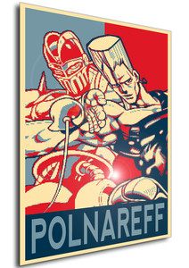 Poster - Propaganda - Pixel Art - Jojo All Star Battle - Jean Pierre Polnareff Poster - Propaganda - Pixel Art - Jojo All Star Battle - Jean Pierre Polnareff