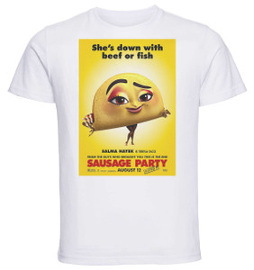 T-shirt Unisex - White - Susage Party Playbill B