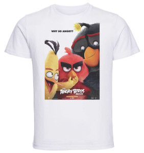 T-shirt Unisex - White - The Angry Birds Playbill