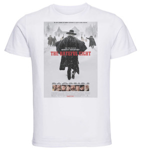 T-shirt Unisex - White - The Hateful Eight Playbill