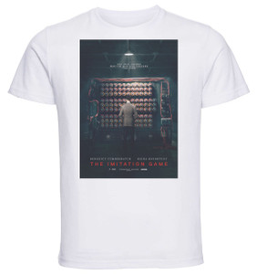 T-shirt Unisex - White - The Imitation Game Playbill