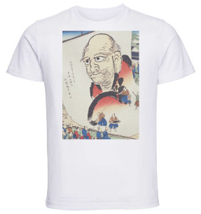 T-shirt Unisex - White - Ukiyo-e - Hokusai - Daruma T-shirt Unisex - White - Ukiyo-e - Hokusai - Daruma