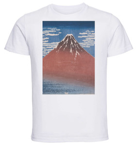 T-shirt Unisex - White - Ukiyo-e - Hokusai - Fuji (Fine Wind Clear Morning) T-shirt Unisex - White - Ukiyo-e - Hokusai - Fuji (Fine Wind Clear Morning)