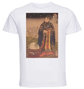 T-shirt Unisex - White - Ukiyo-e - Kuniyoshi - Chicasei Goyô (Wu Yong) - 24 T-shirt Unisex - White - Ukiyo-e - Kuniyoshi - Chicasei Goyô (Wu Yong) - 24