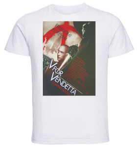 T-shirt Unisex - White - V For Vendetta - Coming Soon