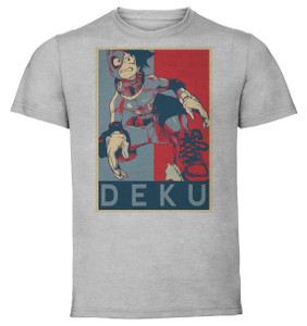 T-Shirt Unisex - Grey - Propaganda - My Hero Academia Deku Variant 2 T-Shirt Unisex - Grey - Propaganda - My Hero Academia Deku Variant 2
